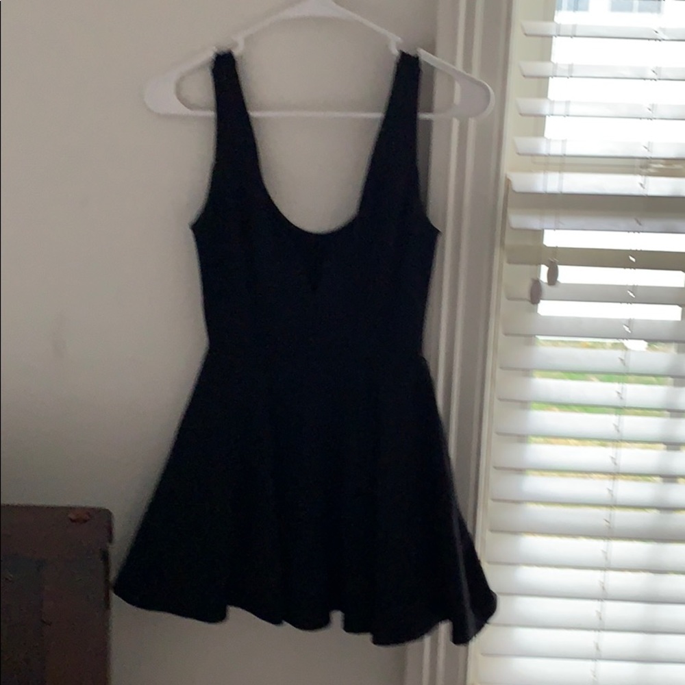 Black dress very short with attached shorts